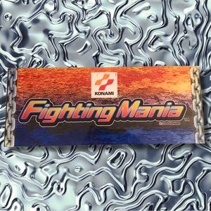 Konami Fighting Mania Arcade Video Game Marquee Sign Header Wall Art Decor